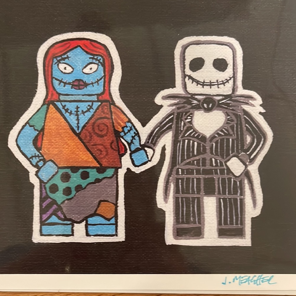 Nightmare before Christmas signed Art Print by Jaime Meagher